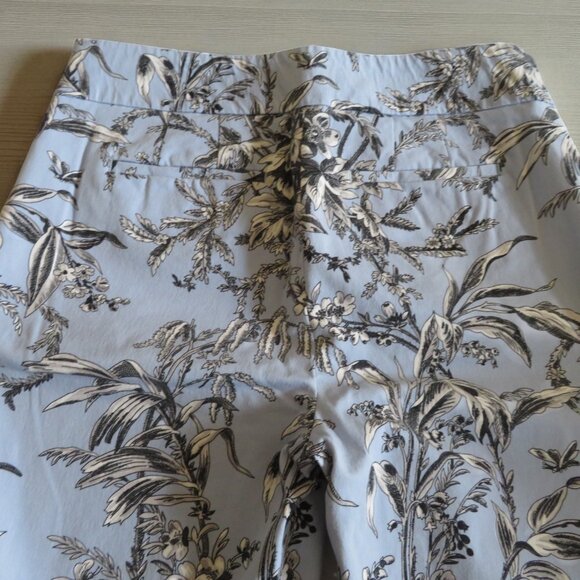 Talbots Chatham Ankle Pants, Size 6, Blue/Black/White Floral Print - EUC - Picture 7 of 7